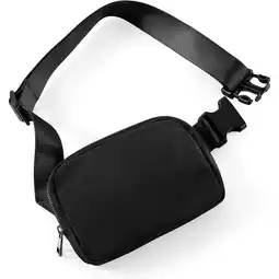 Walmart Unisex Mini Belt Bag with Adjustable Strap, Crossbody Fanny Pack for Traveling (Black) offer