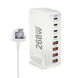 Walmart BQLQBQLQ 268W Desktop GaN Charger 8 port USB Type C PD Charger Fast Charge offer