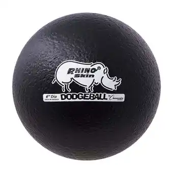 Walmart Champion Sports Rhino Skin Dodgeball , Black, 6 Inch offer