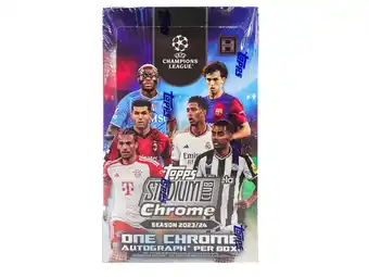 Walmart 2023-24 Topps Stadium Club Chrome UEFA Club Competitions Soccer Hobby Box offer