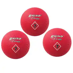 Walmart Champion Playground Ball 7 Red Pack of 3 (CHSPG7RD-3) offer