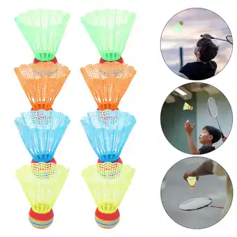 Walmart 12pcs Colorful Badminton Balls, Badminton Shuttlecocks for Indoor/ Outdoor Sports Activities offer