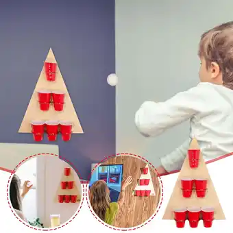 Walmart Toys for Ages 5-7 Beer Rack Throwing Game Wine Glass Game Wooden Labeling Athletic Game on Clearance offer
