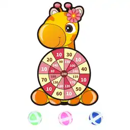 Walmart E&T AOVUWU Cartoon Dart Board Games for Kids Board Games Kit with 3 Sticky Balls And Hook offer