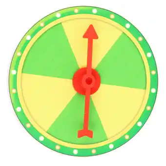 Walmart Wheel of Fortune Party Prize Wheel for Outdoor Playing Made of Plastic Green Color 1 Set offer