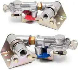 Walmart One Pair of Red & Blue Pivoting Swing Away Gladhands - 1791031 & 1791032 offer
