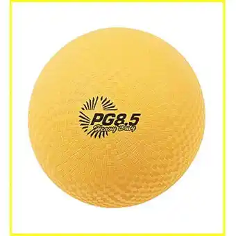 Walmart Champion Sports 8.5 in. Heavy Duty Playground Ball, Yellow offer
