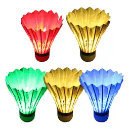 Walmart BESTSKY 5Pcs Birdie,Stable Flight Badminton Birdies,Reduced Resistance Sports Night,Multicolor offer