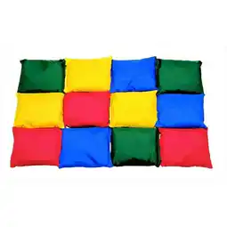 Walmart 5 x 5 In. Nylon-Covered Beanbags, Pack 12 offer