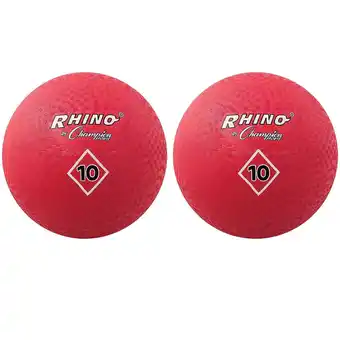 Walmart Champion Playground Ball 10 Red Pack of 2 (CHSPG10RD-2) offer