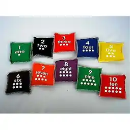 Walmart Everrich EVC-0016 4 x 4 Inch Numbers Beanbags - Set of 10 offer
