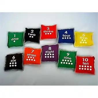 Walmart Everrich EVC-0016 4 x 4 Inch Numbers Beanbags - Set of 10 offer