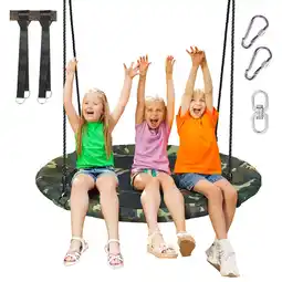 Walmart Spaco 40 Inch Flying Saucer Tree Swing Outdoor Play Set with Adjustable Ropes Gift for Kids offer