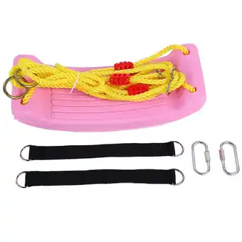 Walmart Kids Indoor Outdoor Plastic Swing Seat Playground Swing Set With Nylon Rope (pink regular) offer