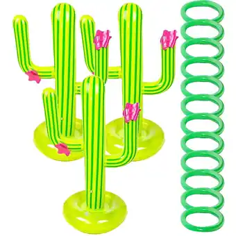 Walmart OUNONA 3 Sets Ring Tossing Game Cactus Playthings Float Baby Child offer
