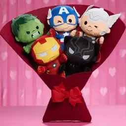 Walmart 16-Inch Large Valentine's Plush Bouquet Featuring Marvel Characters Perfect Gift for Marvel Fans! offer