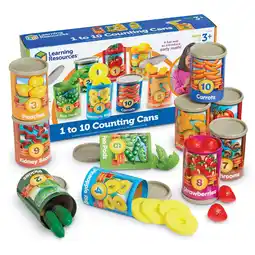 Walmart Learning Resources 1 to 10 Counting Cans, With Covers and Play Food, 75 Pieces offer