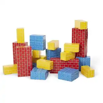 Walmart Melissa & Doug Deluxe Jumbo Cardboard Blocks, 40Piece (E-Commerce Packaging) offer