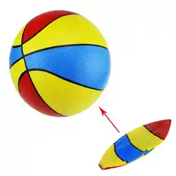 Walmart 22 Cm Toy Drainage Basket PVC Basketball Three-color Basketballs PVC Inflatable Ball Child offer