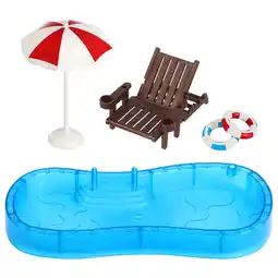 Walmart MLINS Pool Miniature Beach Chair Swimming Model DIY Decoration Prop Baby offer