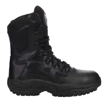 Walmart Reebok Mens Black Leather Tactical Boots Rapid Response RB Comp Toe 10 M offer