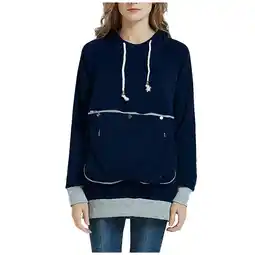 Walmart DTBPRQ Pet Pouch Hoodie- Dog Cat Holder Carrier Sweatshirt Fleece Big Pouch Pullover for Women offer