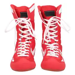 Walmart Boxing Shoes, Wear-resistant Training Shoes, Imitation Fur For Boxing Taekwondo Red offer