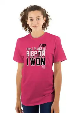 Walmart First Place Pink Ribbon I Won Warrior Women Plus Size Graphic Tee Tees Brisco Brands 3X offer