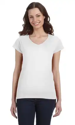 Walmart Gildan G64Vl Ladies' Softstyle Fitted V-Neck T-Shirt offer