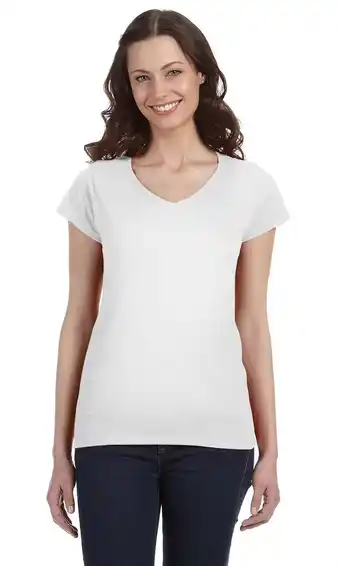 Walmart Gildan G64Vl Ladies' Softstyle Fitted V-Neck T-Shirt offer