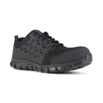 Walmart Reebok Work Sublite Cushion Composite Toe ESD Athletic Shoe Black RB4039 offer