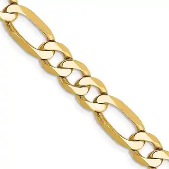 Walmart Primal Gold 14 Karat Yellow Gold 7mm Flat Figaro Chain offer