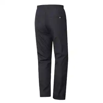 Walmart unbranded Mens Winter Warm Thicken Pants Middle-aged Elastic Waist Casual Trousers Size XL (Black) offer
