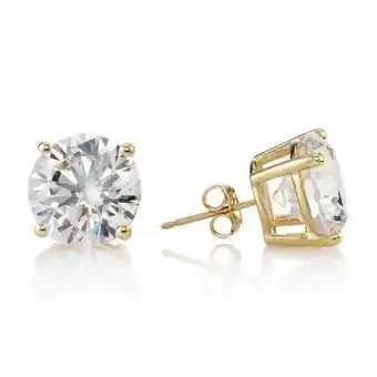 Walmart Genuine 14K Gold 1.5 ct Round Brilliant Cut Solitaire Stud Earrings offer