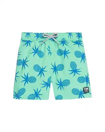 Walmart Tom & Teddy boys Pineapple Swim Short, 1-2, Green offer