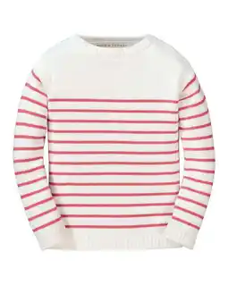 Walmart HOPE & HENRY girls Breton Stripe Sweater, 3-6 months offer