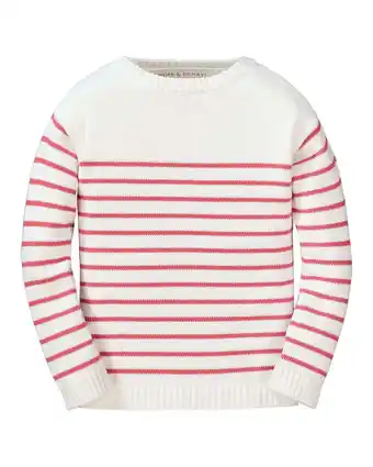 Walmart HOPE & HENRY girls Breton Stripe Sweater, 3-6 months offer