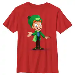 Walmart Boy's Lucky Charms Mascot Portrait Graphic Tee Red Medium offer