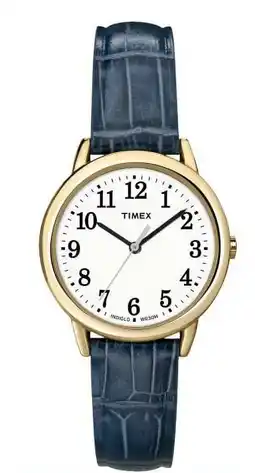 Walmart Timex Women's Analog Blue Resin Strap Wristwatch, Blue offer