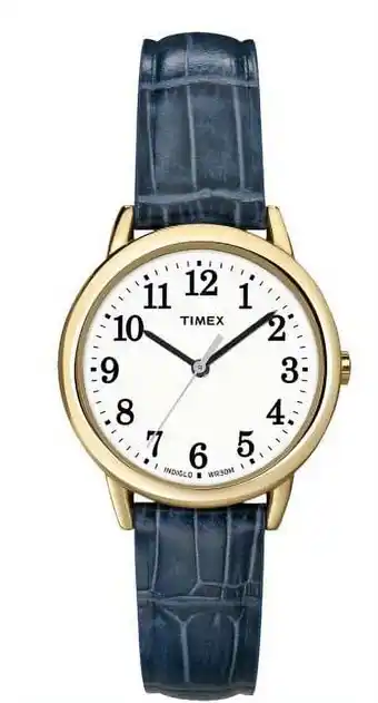 Walmart Timex Women's Analog Blue Resin Strap Wristwatch, Blue offer