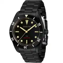Walmart Invicta 34337 Men's Pro Diver Black Stainless Steel Bracelet Watch offer