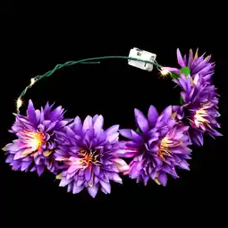 Walmart unbranded Luminous Wreath Headband Headbands Outfits Costumes Hair Ribbons Woman Women's Purple offer
