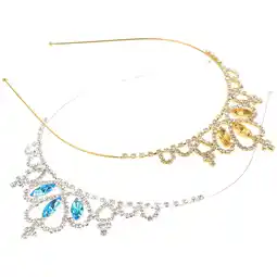Walmart 2 Pcs Rhinestone Crowns Headbands Princess-crown for Girls Bejeweled Newborn Bows offer