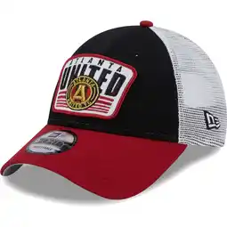 Walmart Men's New Era Black/Red Atlanta United FC Patch 9FORTY Trucker Snapback Hat offer