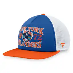 Walmart Men's Fanatics Royal New York Islanders Heritage Foam Front Adjustable Trucker Hat offer