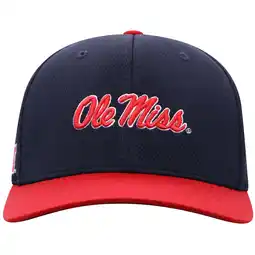 Walmart Men's Top of the World Navy/Red Ole Miss Rebels Reflex Two-Tone Flex Hat offer