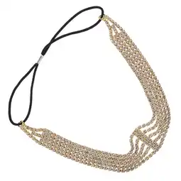 Walmart unbranded Girls Charming Rhinestone Hair Chain Exquisite Rhinestone Multi-layer Hairband offer