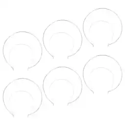 Walmart unbranded 6 Pcs Crown Headband Thick Headbands Bandeau Halloween Girl Bride Miss Silver offer