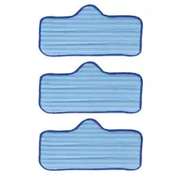 Walmart Refill & Replacement Mopping Cloths for Efficient Floor Cleaning 3-Pack Microfiber Mop Pads offer