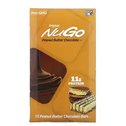 Walmart NuGo Protein Bar, Peanut Butter, 11g Protein, Gluten Free, 15 Count offer